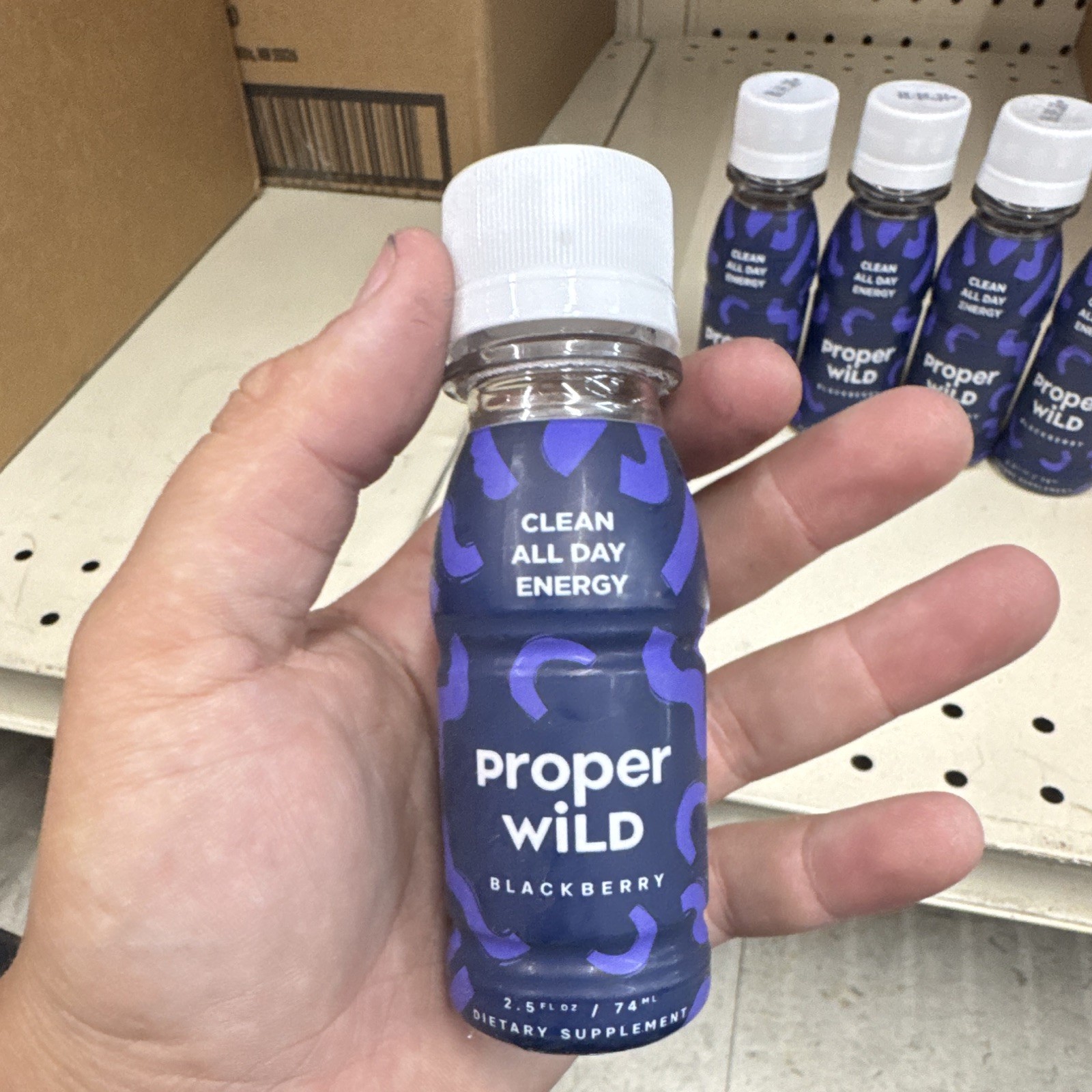 proper wiLD Clean All Day Energy Shot, Blackberry, 2.5 fl oz