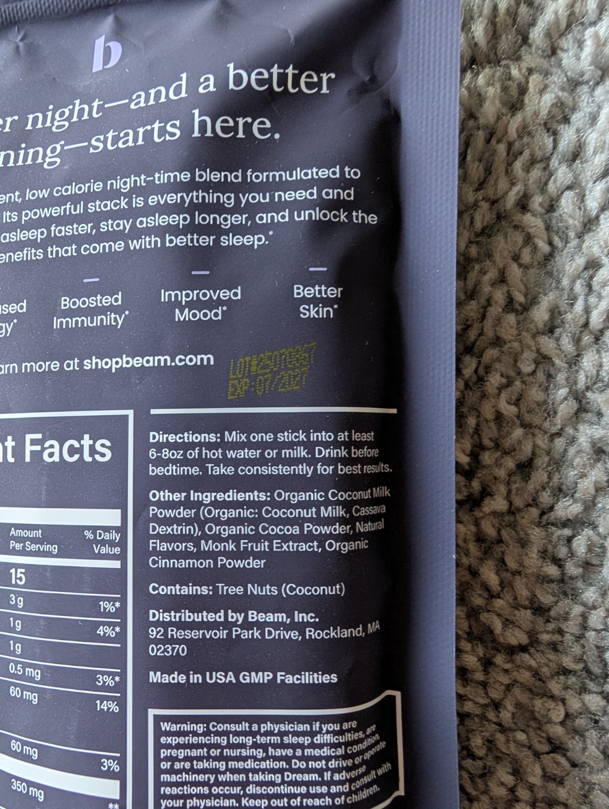 New DREAM 10 Servings Night-time blend for better sleep – Ci