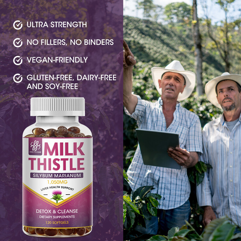 Liver Cleanse Detox Milk Thistle Extracts Silymarin Marianum With Dandelion Root