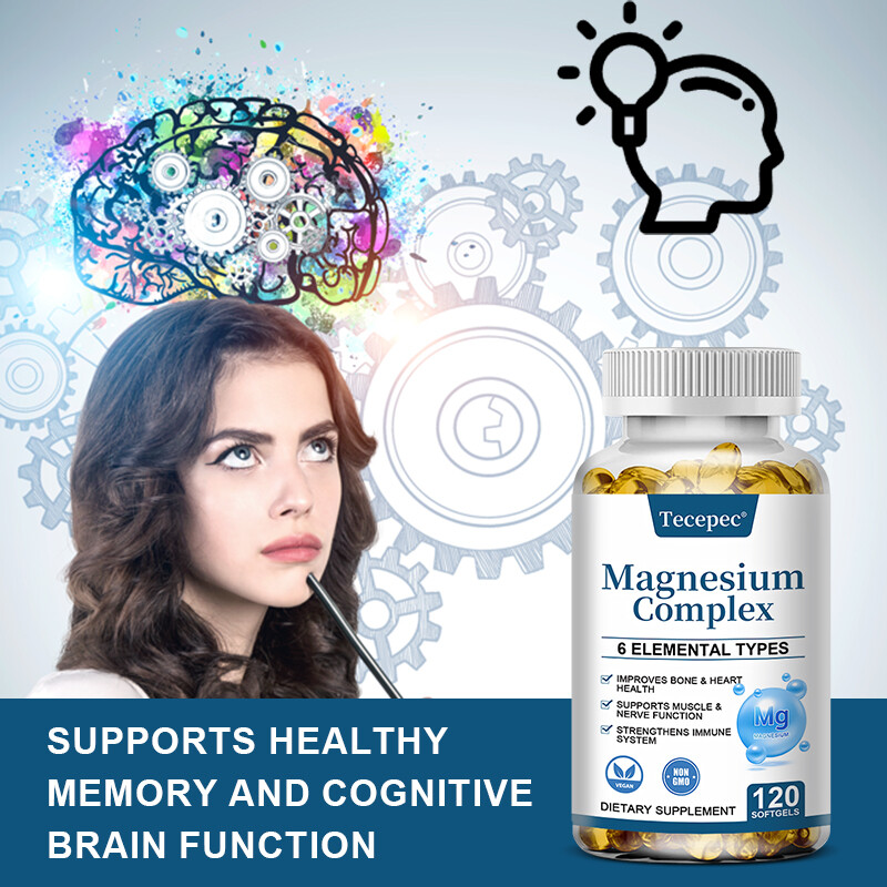 Magnesium Complex Supplement – Taurate, Citrate, Malate, Oxide For Muscle Bone