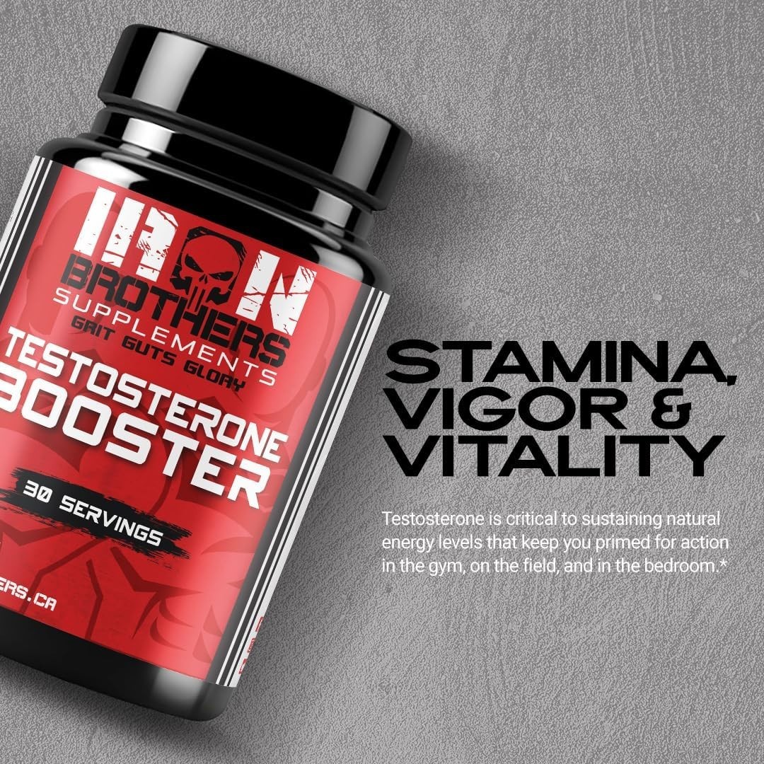 Iron Brothers Testosterone Booster for Men, Male Enhancement, Libido, Energy 90C
