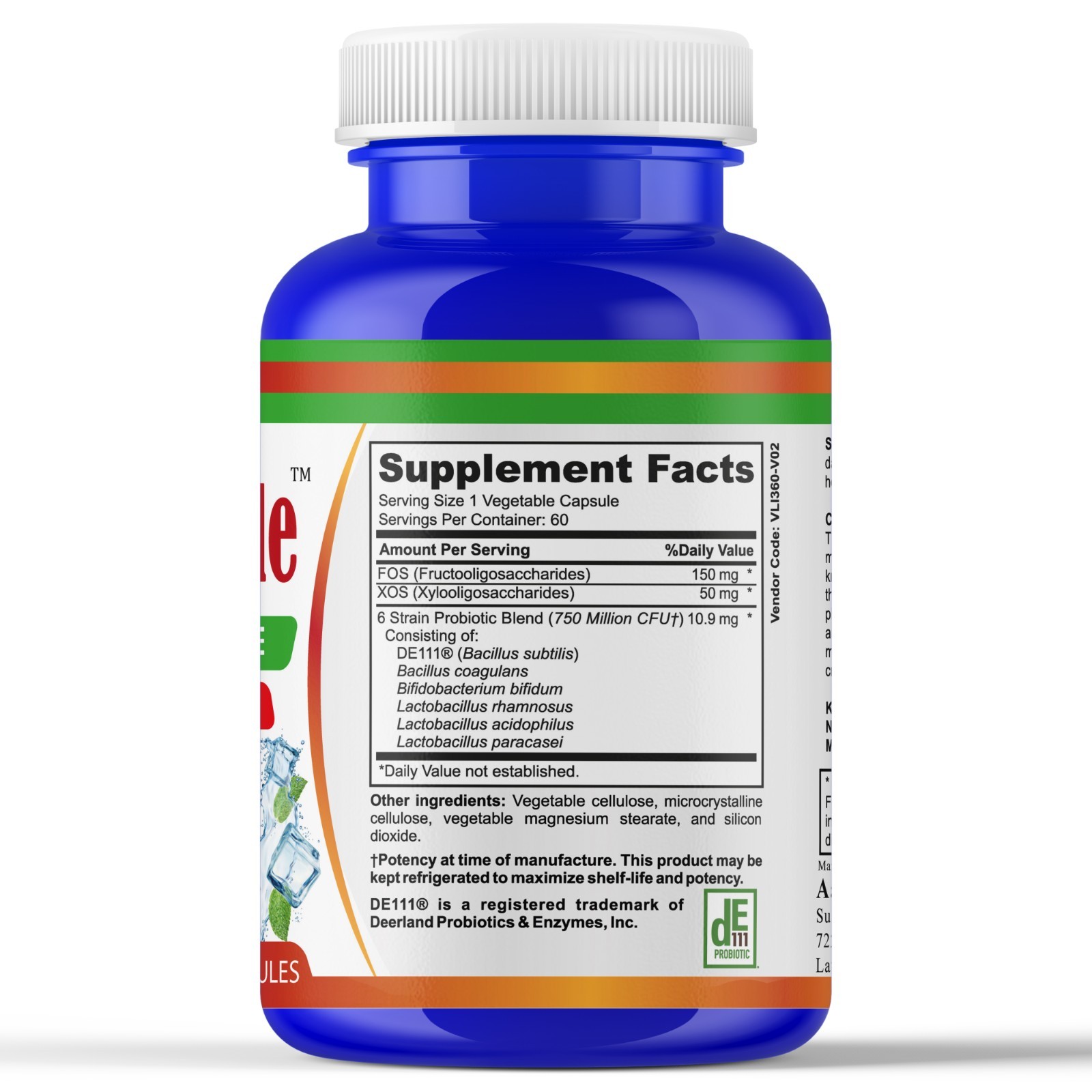 Oral Probiotics Supplement, Bad Breath Freshener Dental Oral Care- 60C- 19/12/25