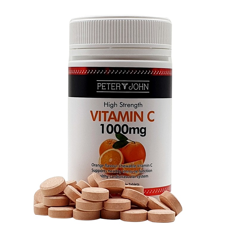 Vitamin C 1000mg Chewable Tablets (120 Count) – 3 Pack