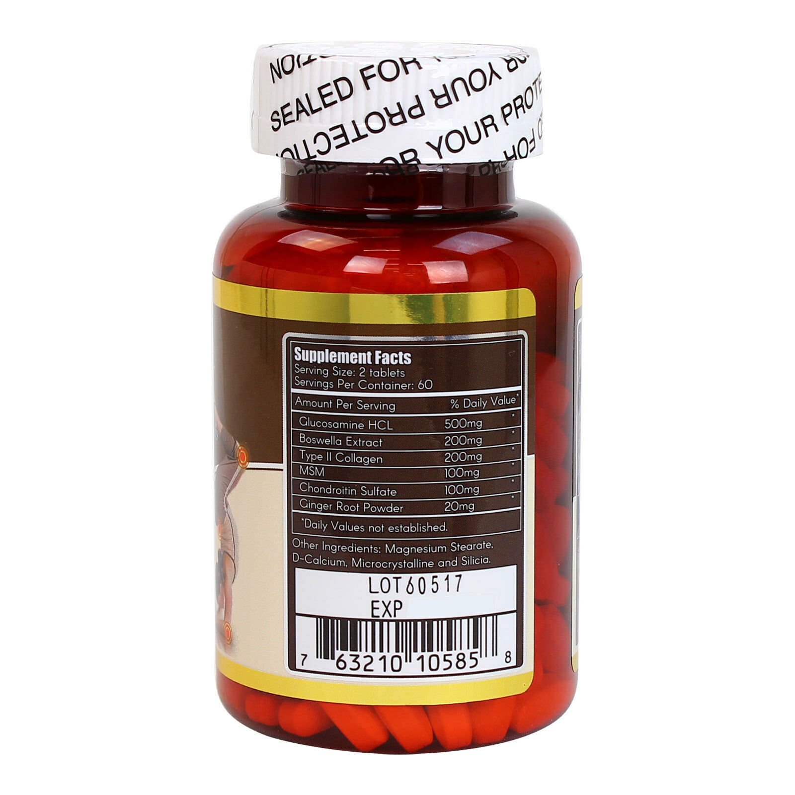 4 x Glucosamine+Chondroitin+MSM+Collagen II+Boswellia Joint Flex Formula 480 CT