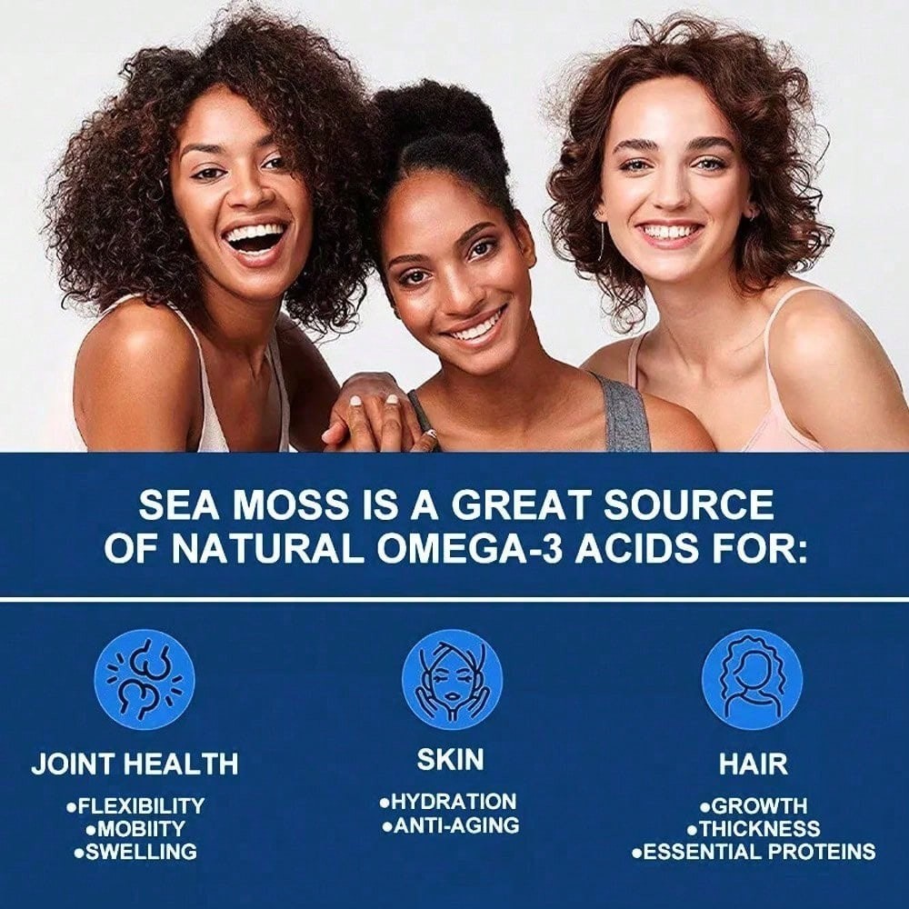 Sea Moss Fucus Burdock Herbal Capsules 120 Count Adult Daily Supplement