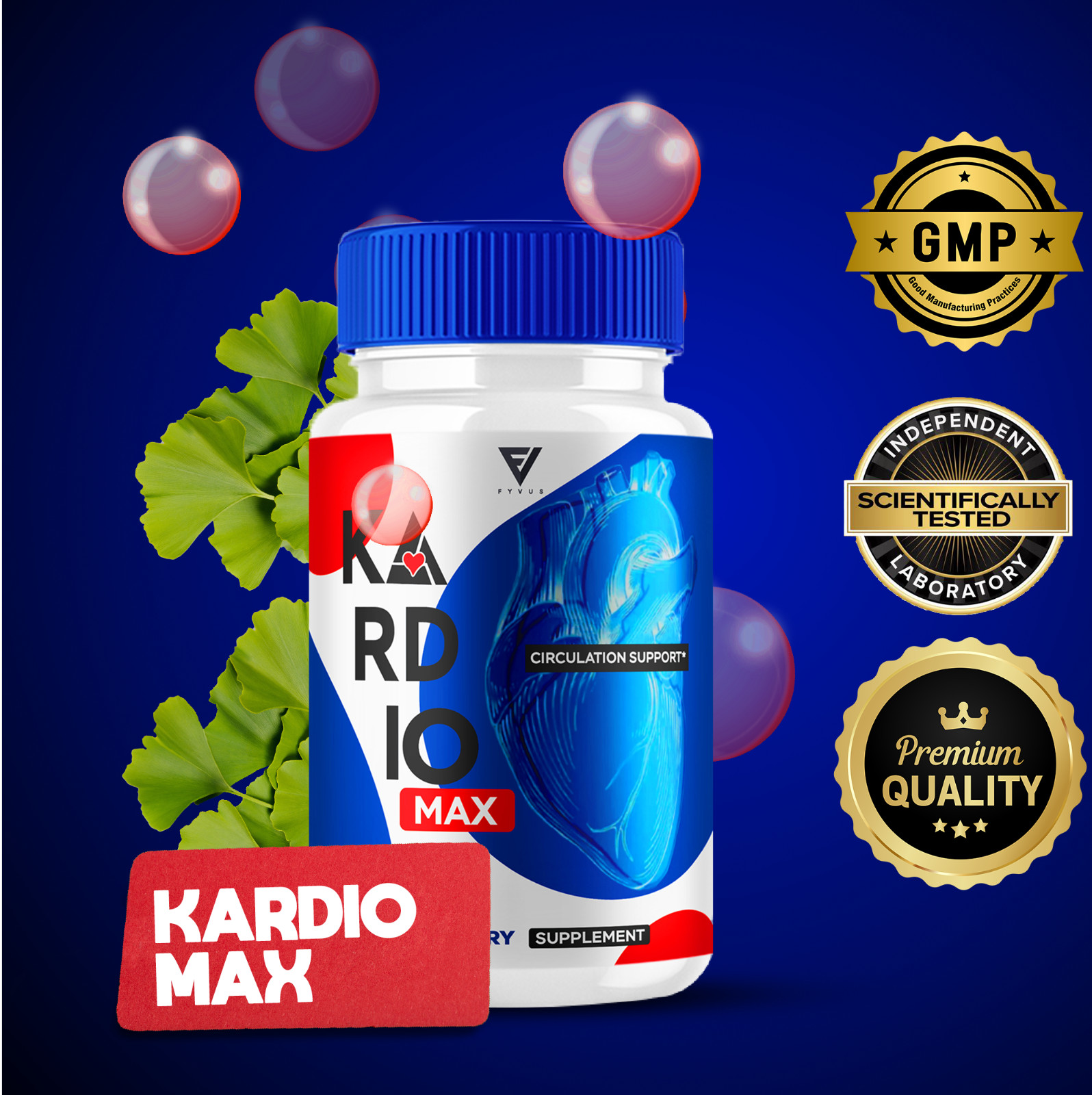 (5 Pack) Kardio Max Capsules, Kardio Max Glycogen Support Formula (300 Capsules)