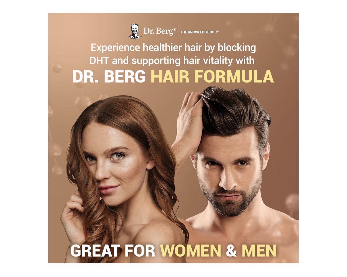 Dr. Berg Hair Formula All-in-One Vitamins for Hair Skin Nails 90 Capsules