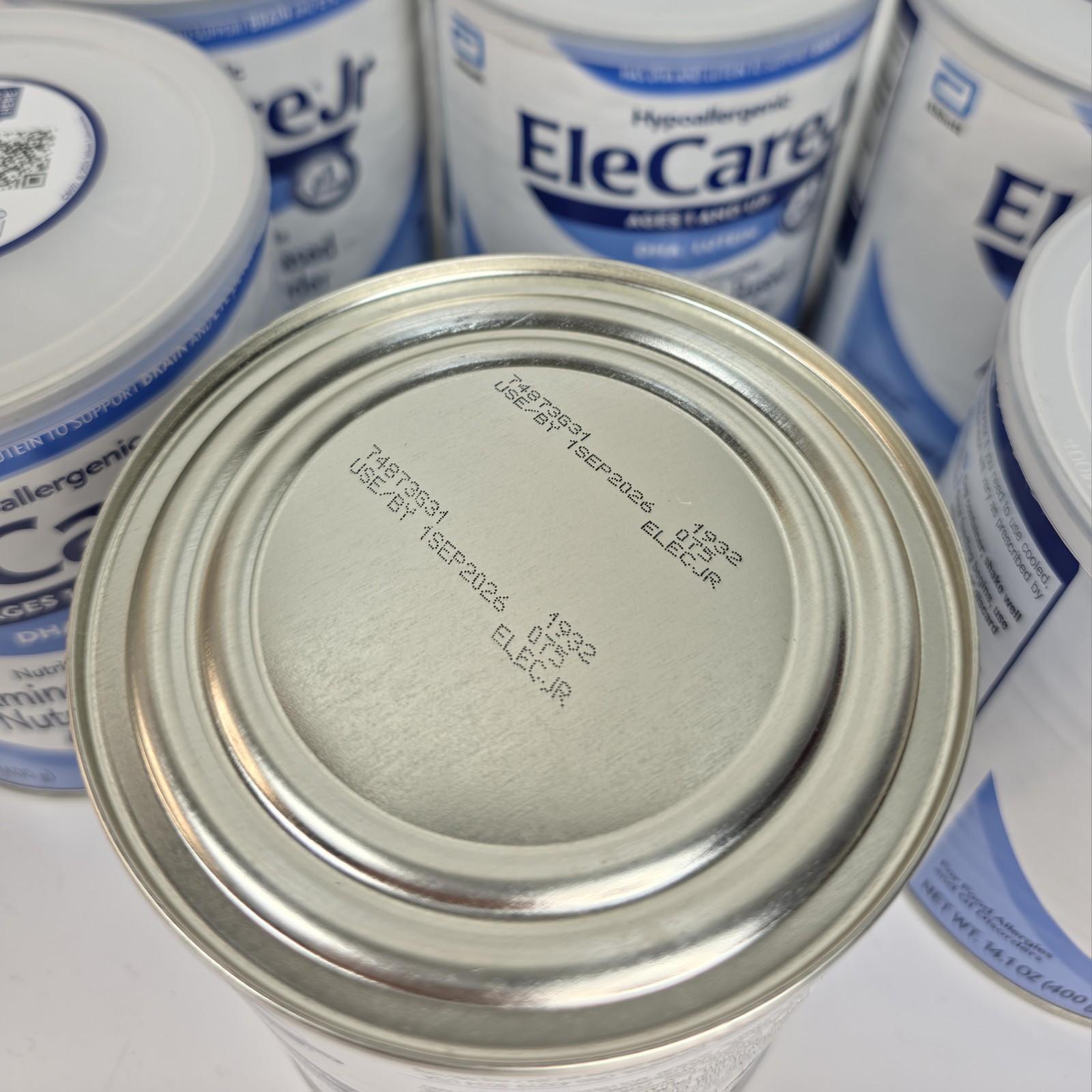 Abbott EleCare Jr Unflavored Amino Acid Nutrition Powder 14.1oz 6 Pack 09/2026