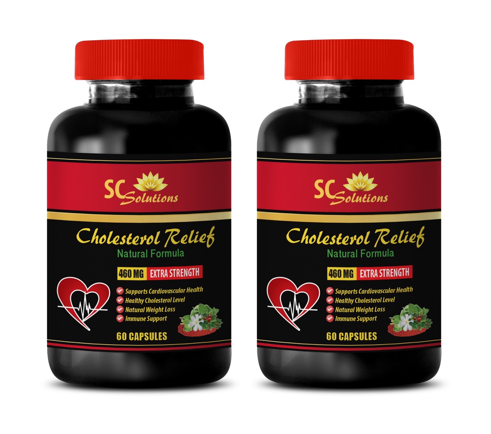 Immune support herbs – CHOLESTEROL RELIEF – 460Mg -2B- cholesterol lowering food