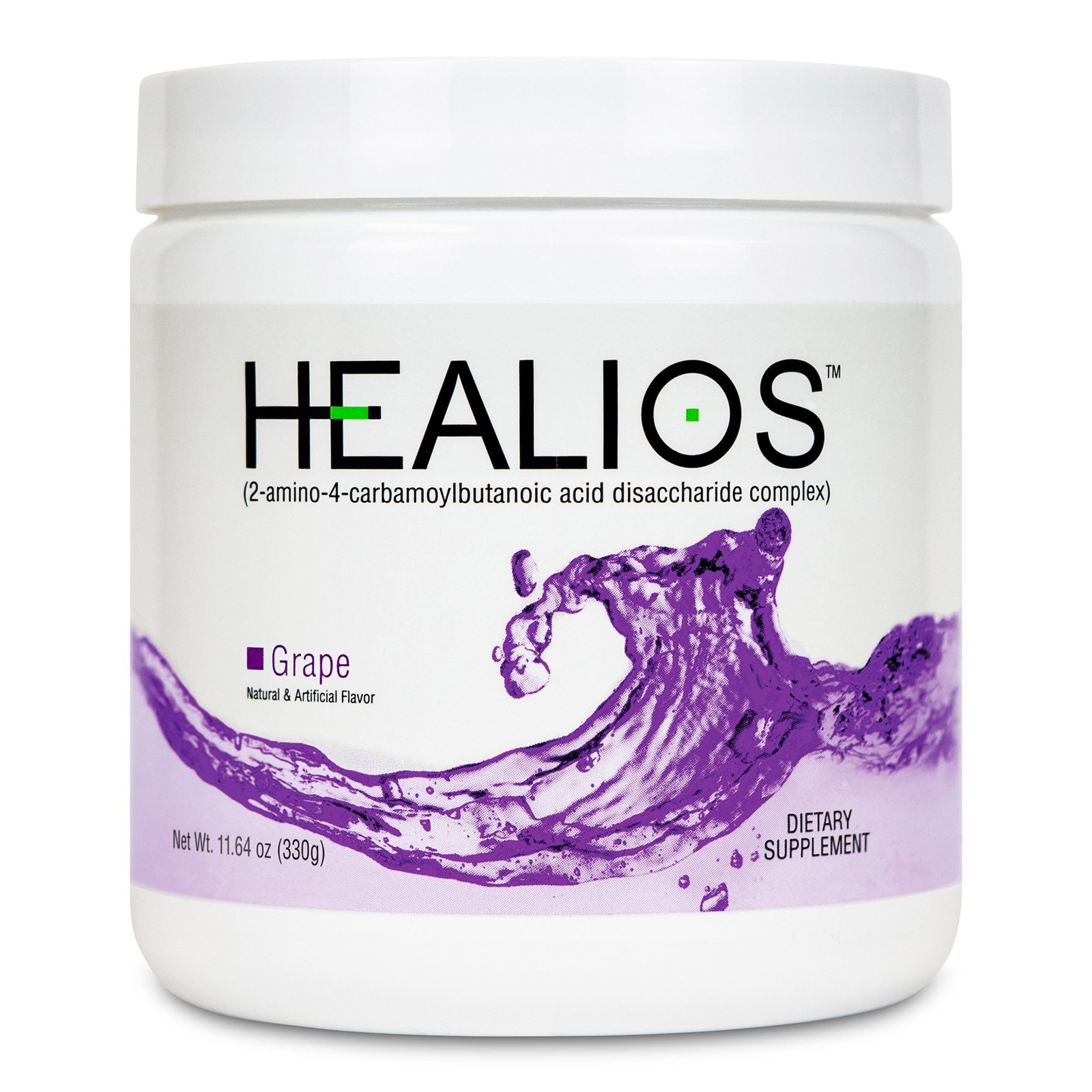 Healios Oral Health Supplement Powder for Mouth Sores & Mucositis – Grape Flavor
