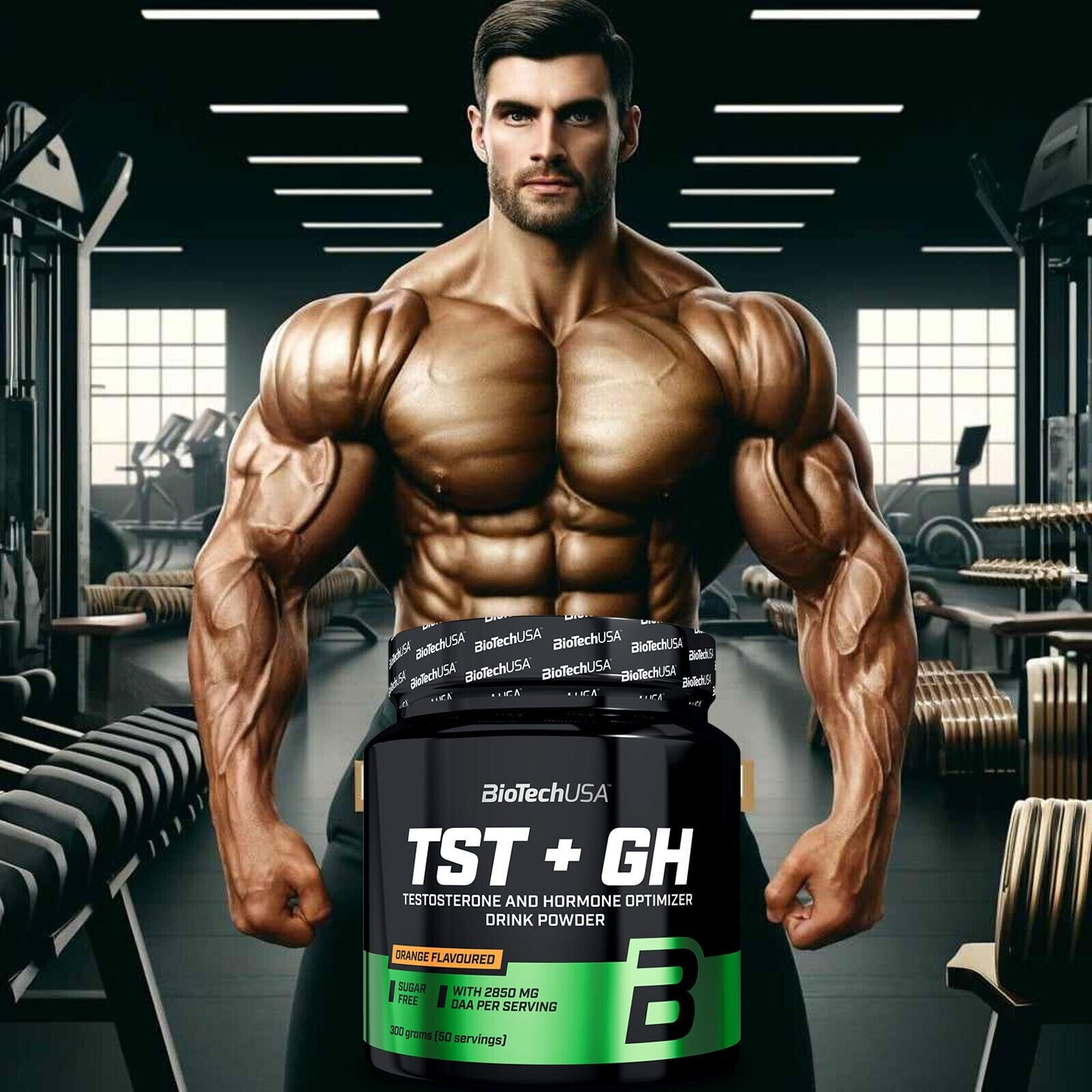 BIOTECH TST+GH POWDER 300 g- NEW Strong testosterone booster – muscle growth