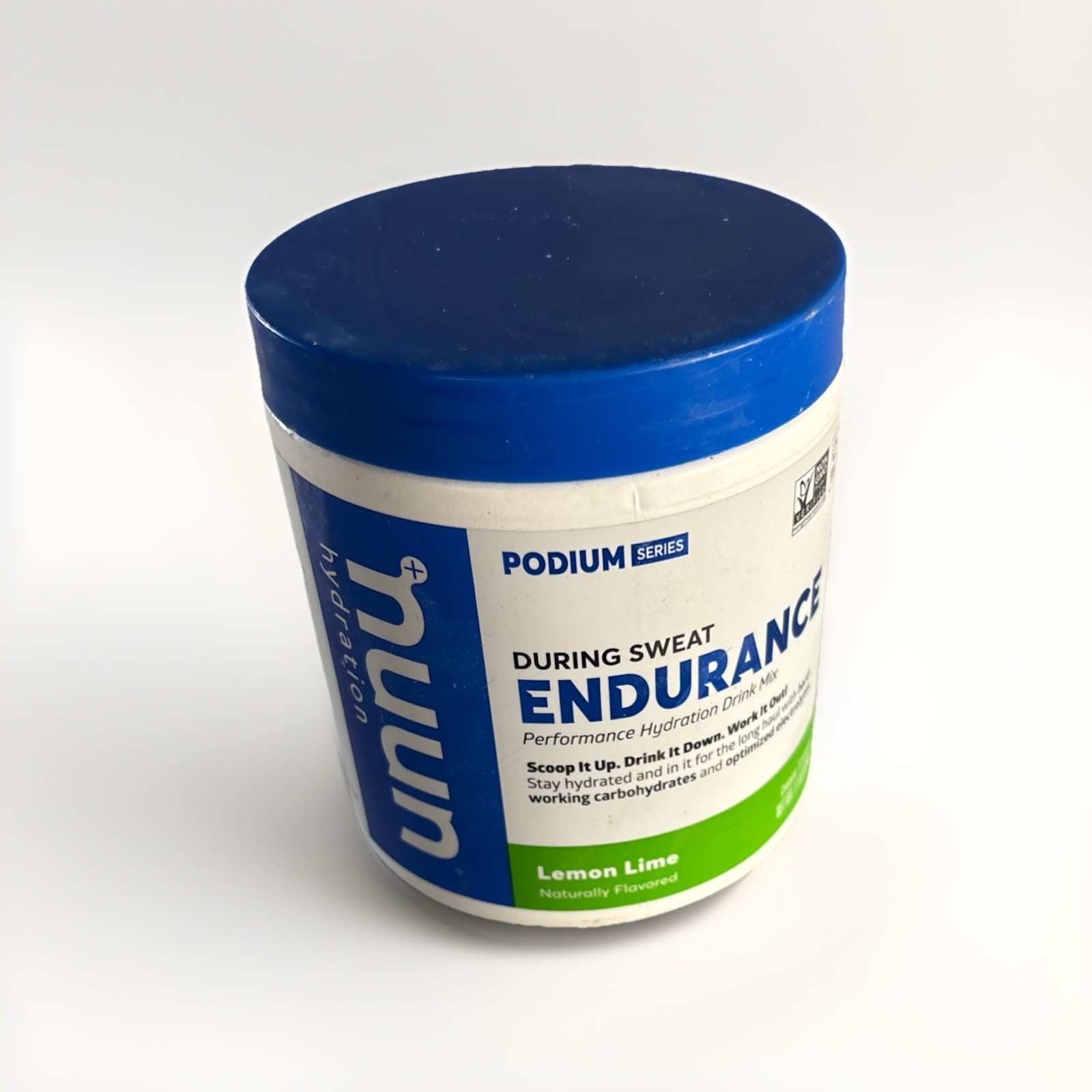 New Nuun Endurance Drink Mix Lemon Lime Jar 16 servings NUENDLL