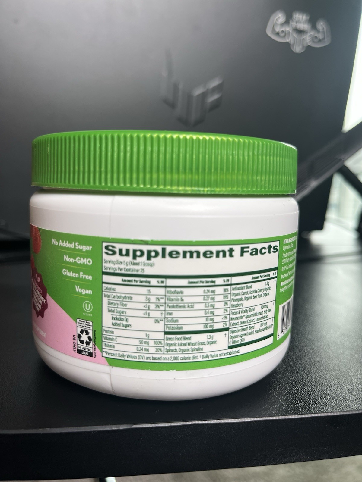 Amazing Grass Greens Powder Summer Berry Vegan Gluten-Free Non-GMO 4.4 oz
