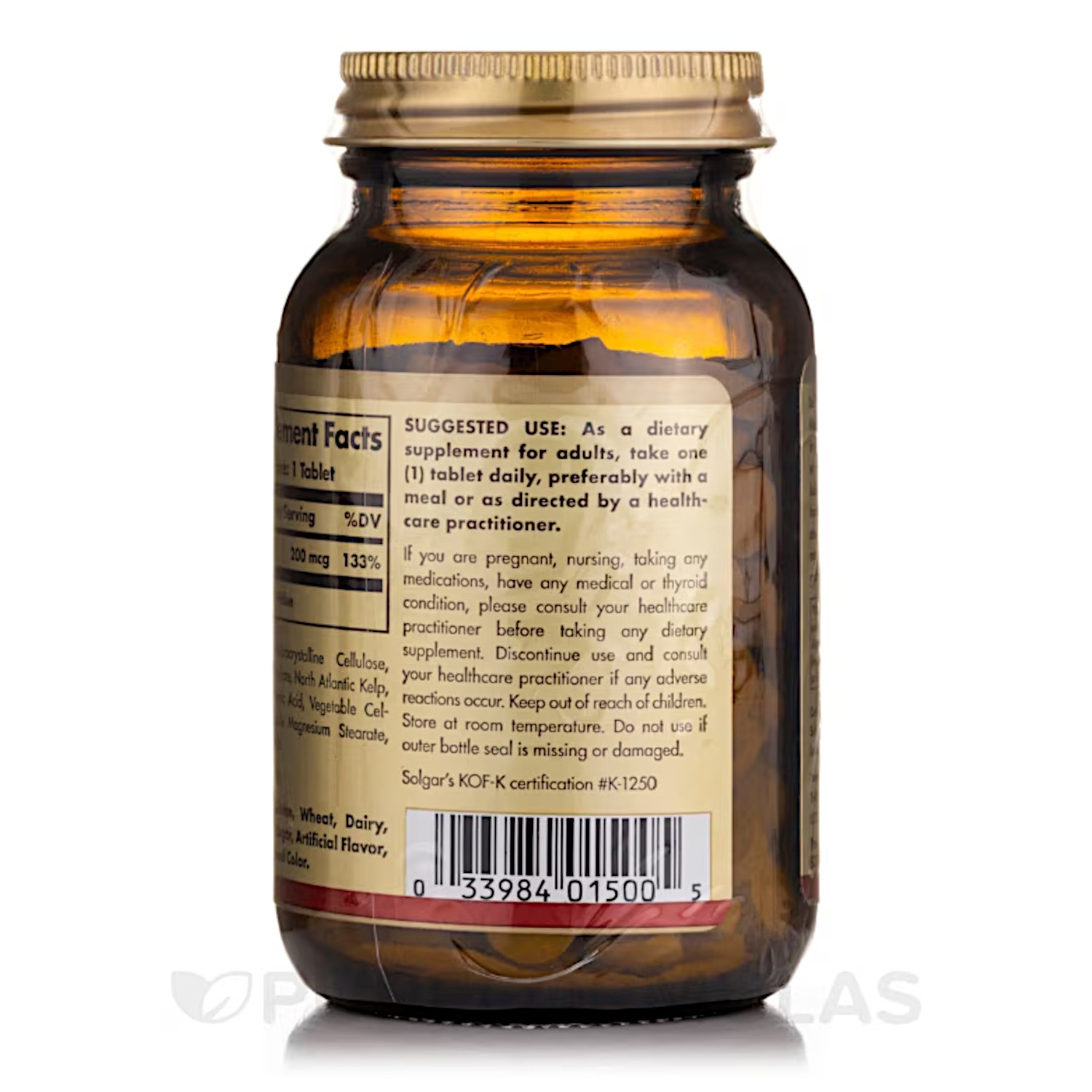 Solgar North Atlantic Kelp,Natural Iodine Source,Thyroid Supports,250VeganTabs