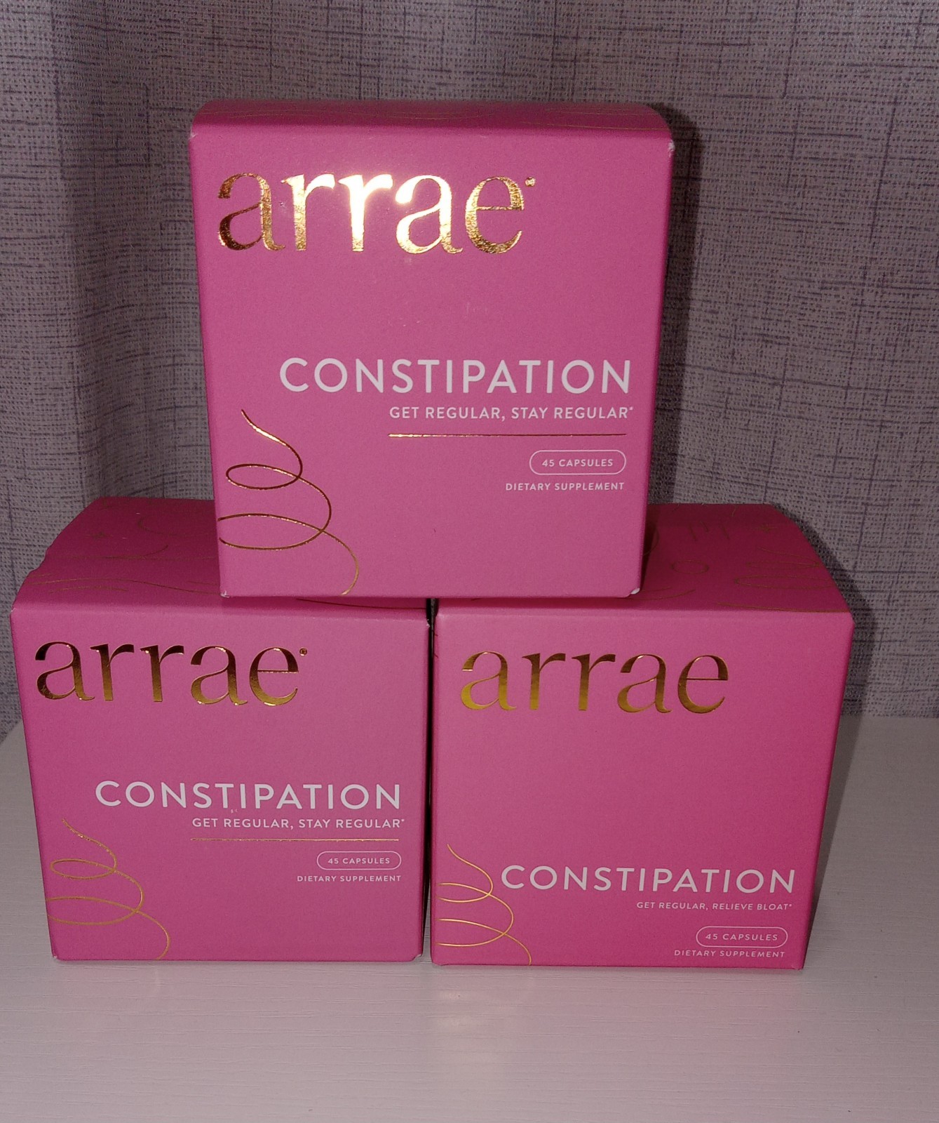 Arrae Constipation Relief Dietary Supplement Capsules 45 ct Vegan Gluten-Free