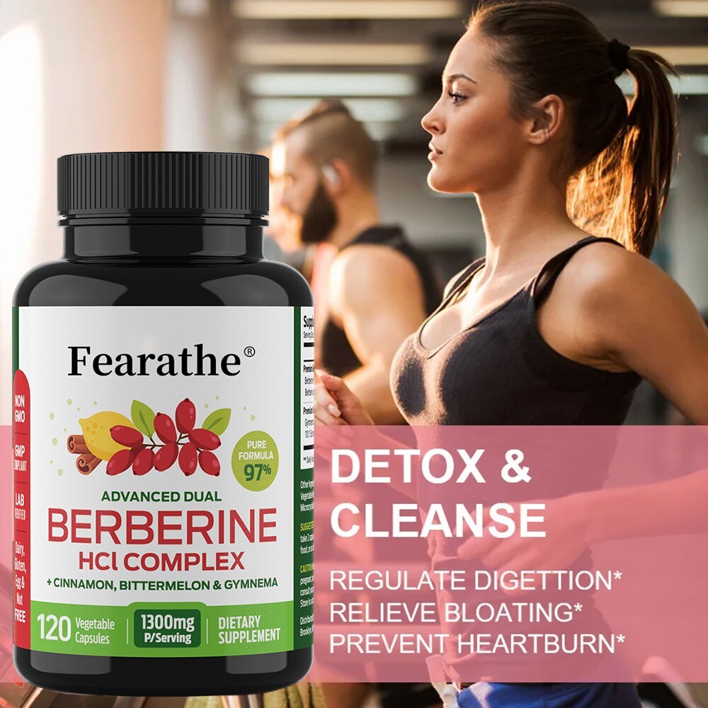 Advanced Dual Berberine HCl Berberine Supplement 1300mg 6/2026
