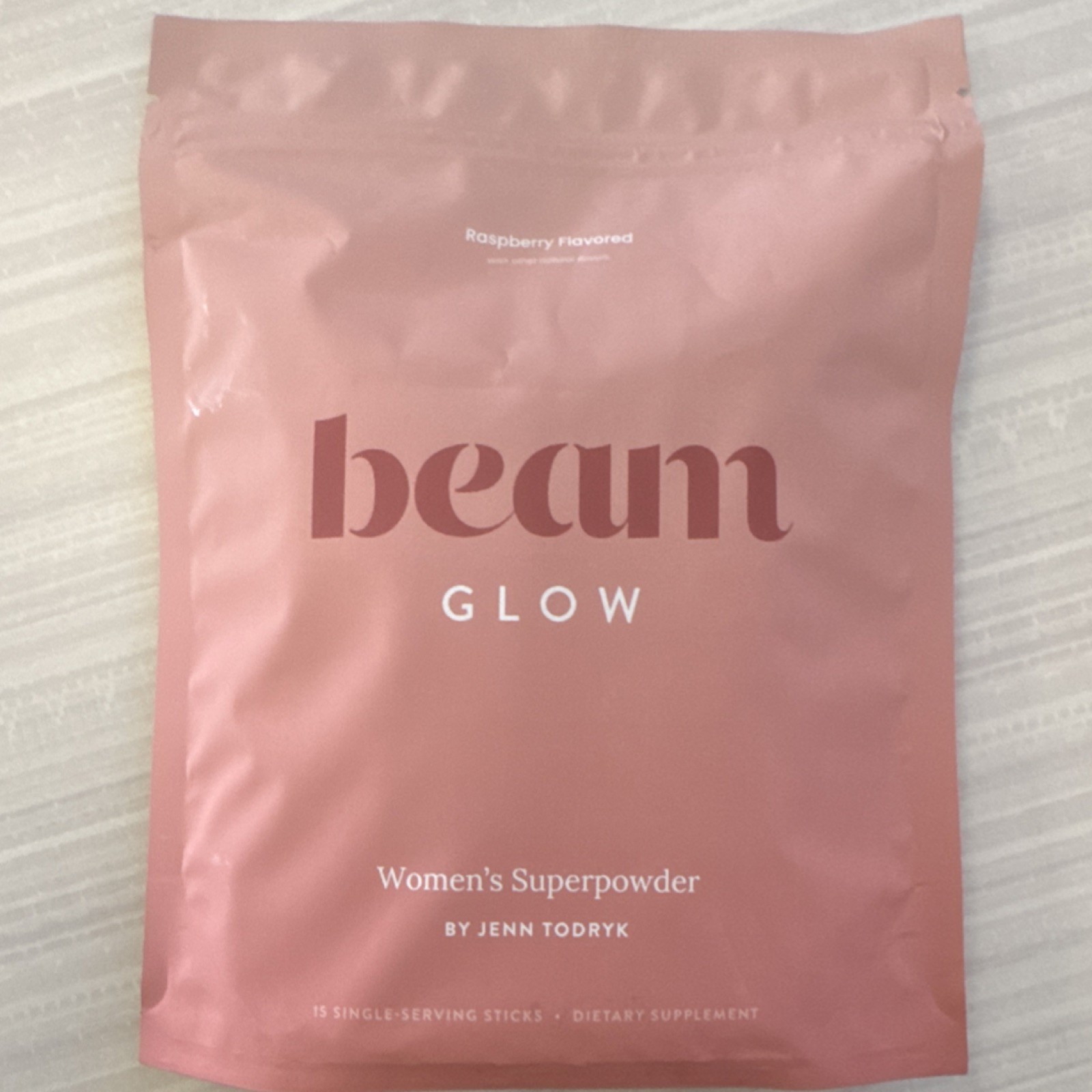 beam Women’s Superpowder Raspberry 15 Sticks Gluten-Free GMO-Free Dairy-Free