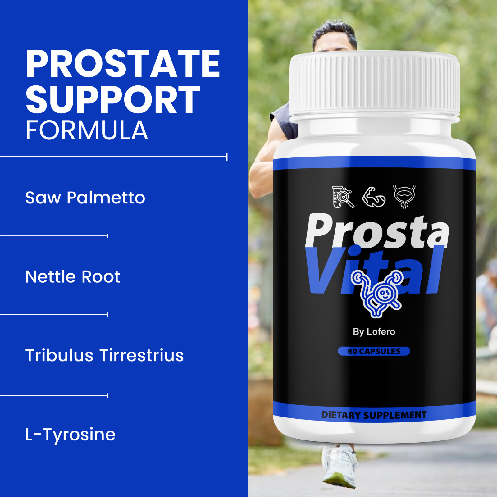 (3 Pack) ProstaVital Supplement, Prosta Vital Pills Advanced Formula (180ct)