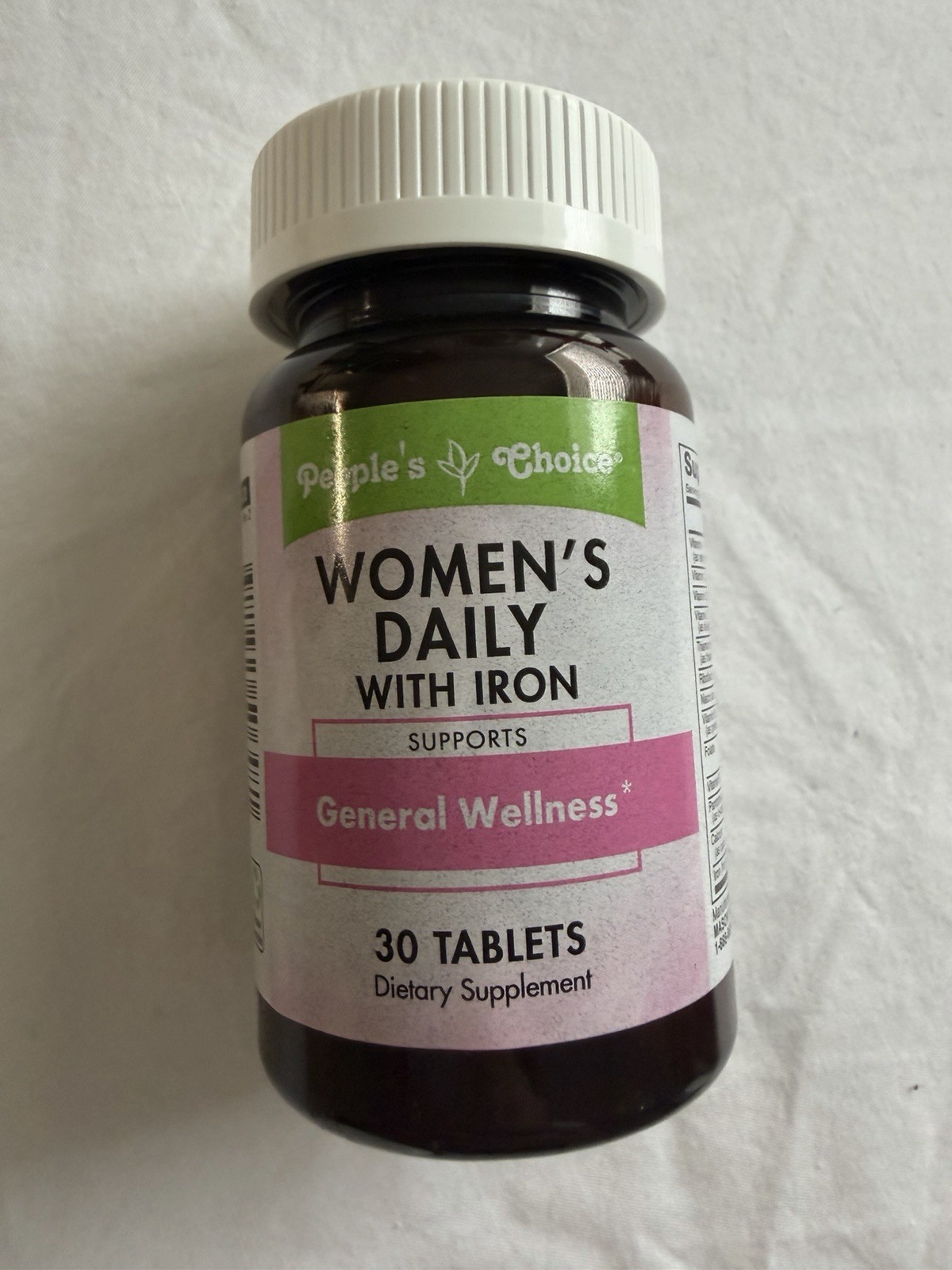 4 People’s Choice Women’s Daily Multivitamin with Iron General Wellness