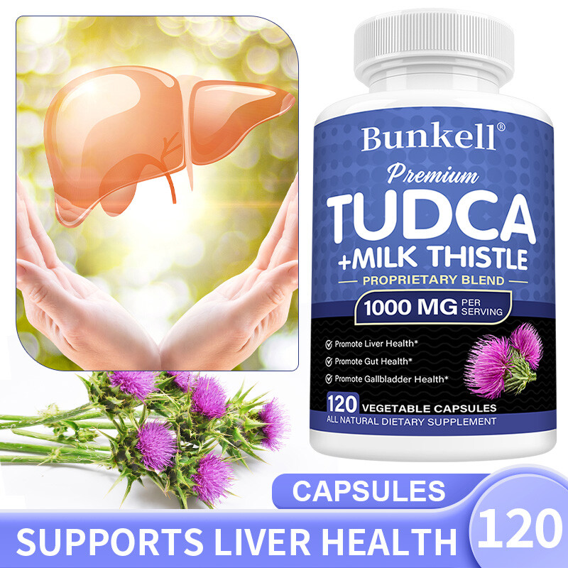 TUDCA Liver Support Supplement 1000mg Liver Detox Cleanse 30-120 Capsules