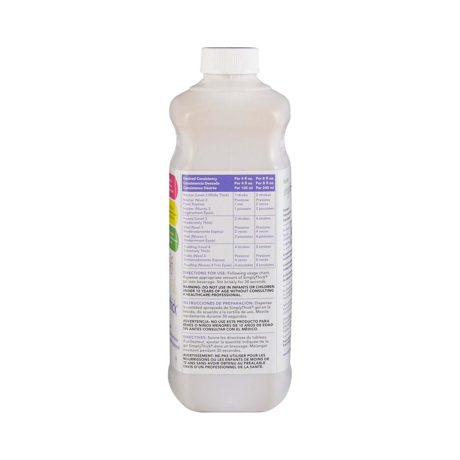 SimplyThick Easy Mix Food & Drink Thickener Unflavored 1.6 Liter Bottle 1 Ct