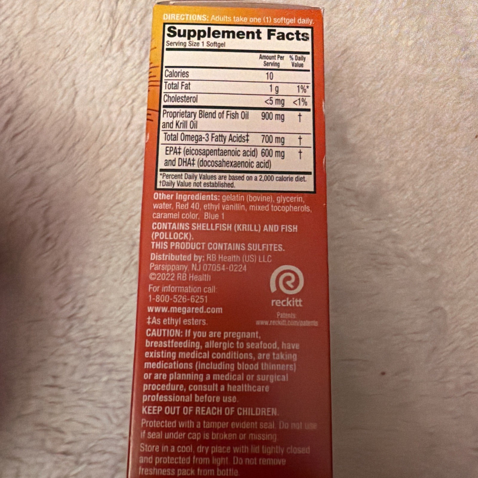 MegaRed Omega-3s Fish & Krill Oil, 900 mg. 40 SoftGels Exp 09/2026