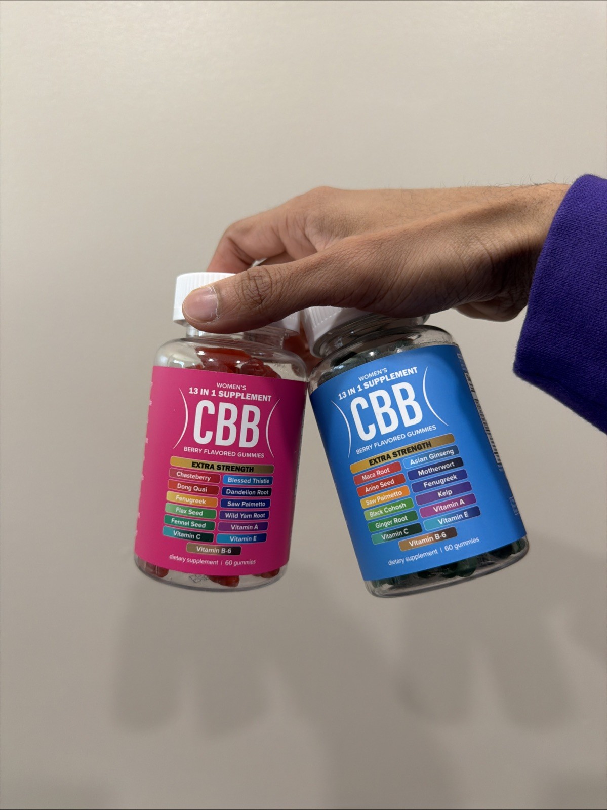 NEW CBB Curvy Body Bears Top & Booty Support 120 Berry Gummies bundle