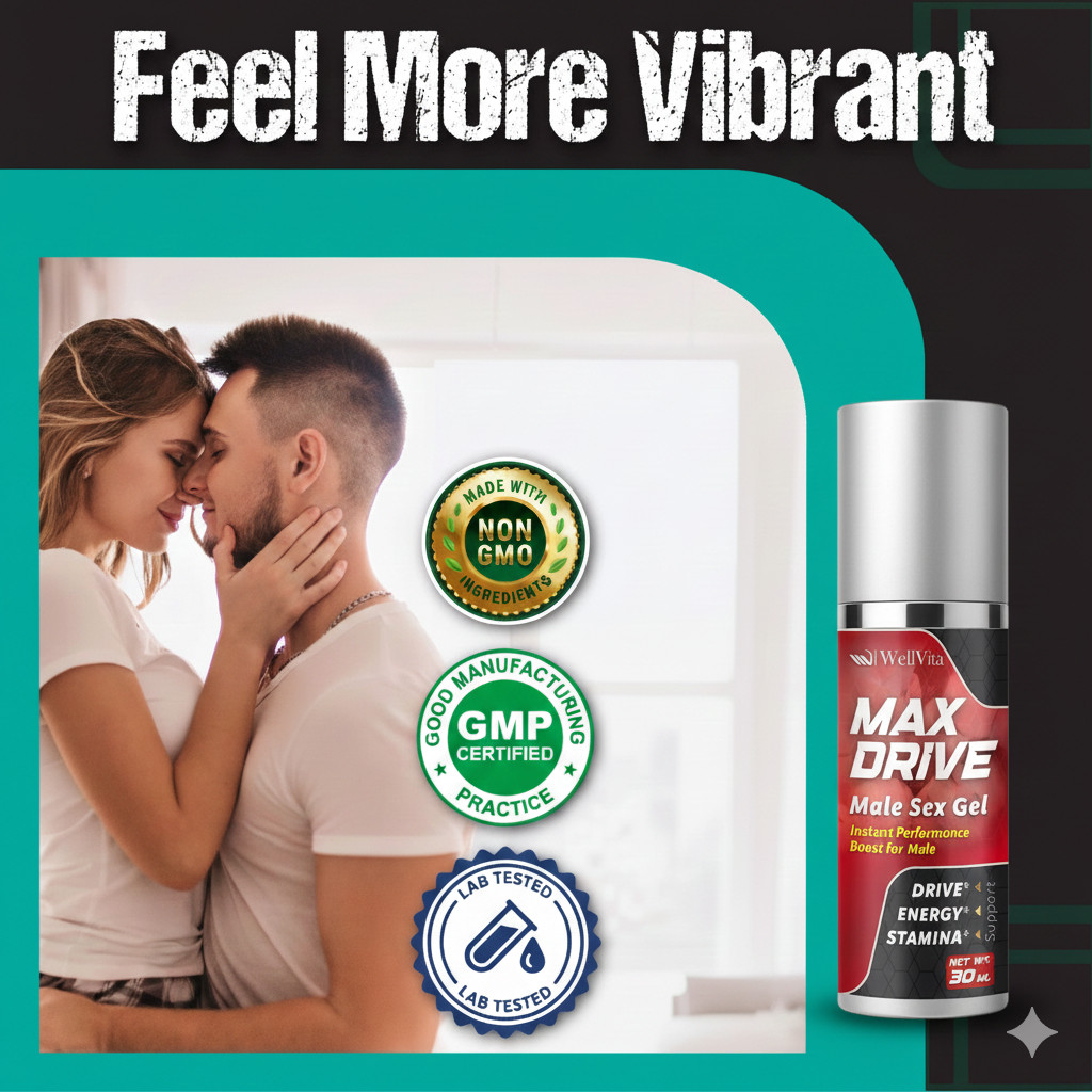 Max Drive Male Enhancement Gel Cream, Sexual Performance Enhancement