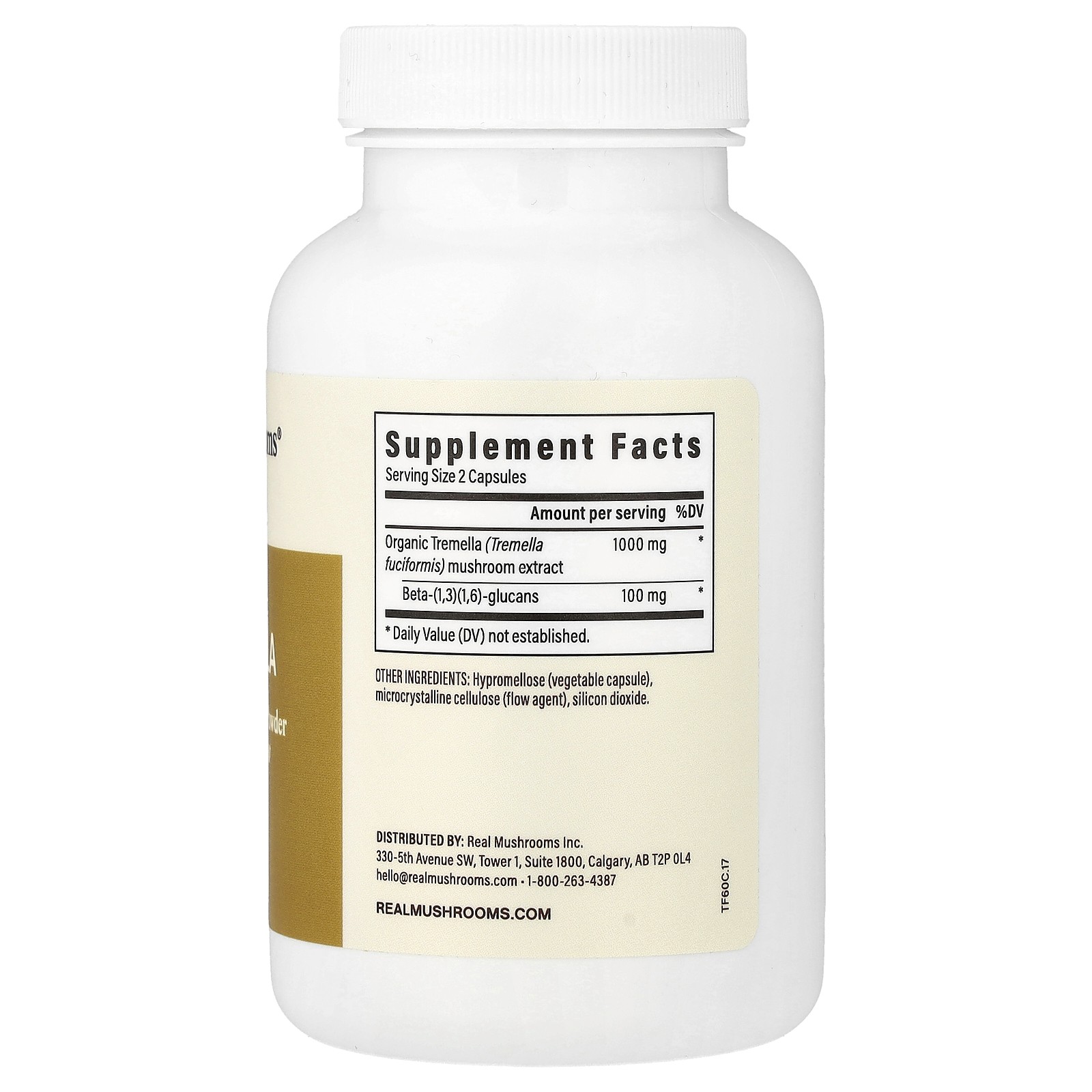 Tremella, Mushroom Extract Powder, 120 Capsules
