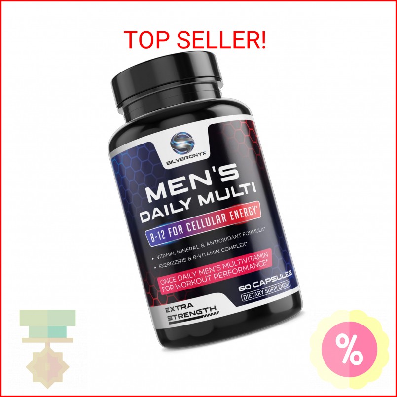 Multivitamin for Men – Vitamin A, C, D, E, Zinc, Calcium, Multivitamins for Immu