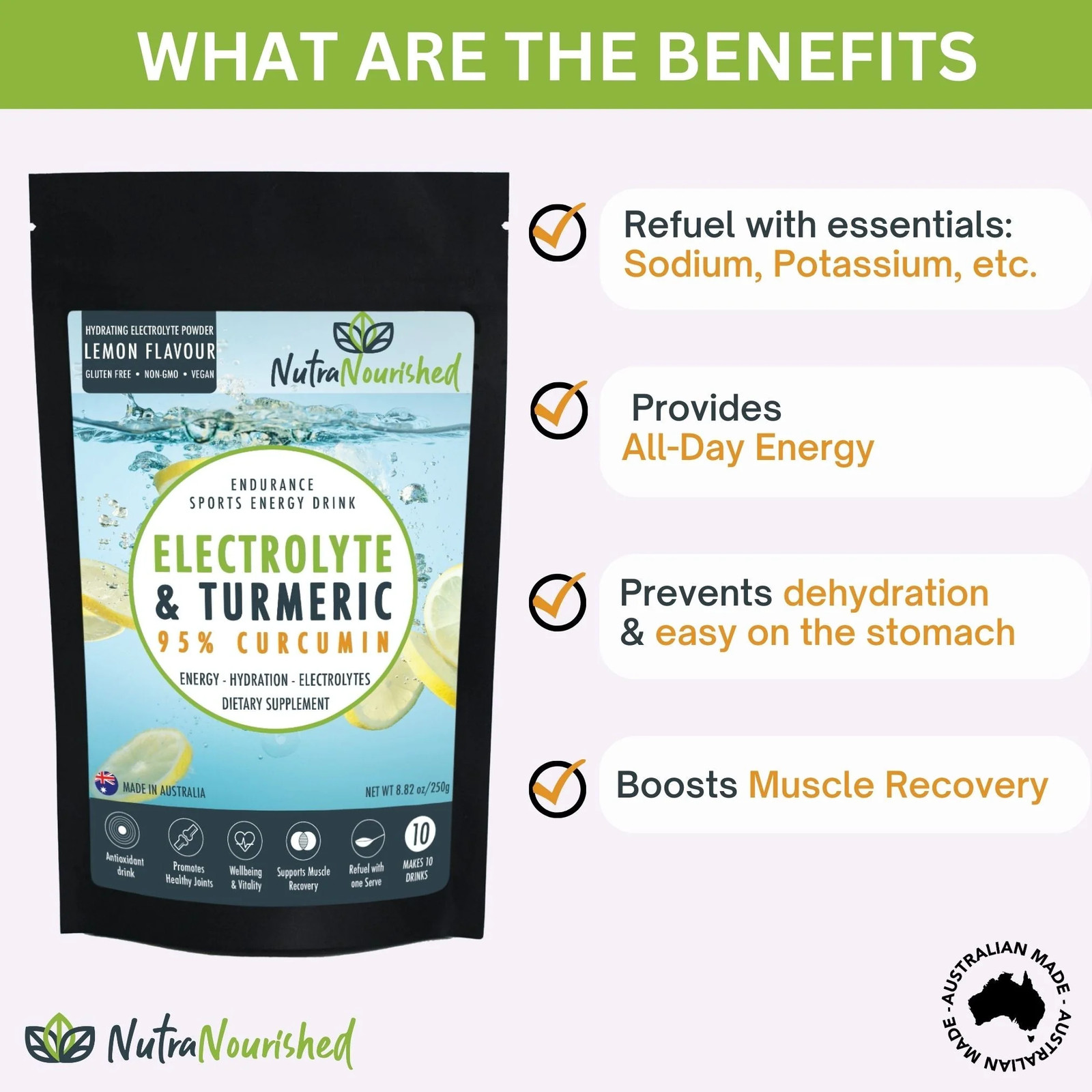 Electrolyte Hydration Powder – 150g – Sodium, Magnesium, Potassium – Supports En