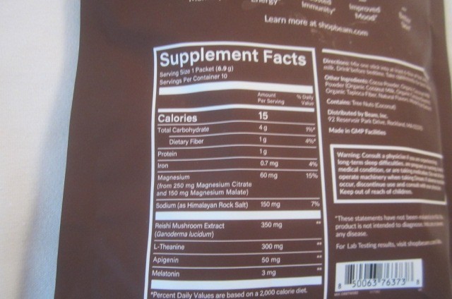 New in the Package beam DREAM 10 Servings Night-time blend for better sleep