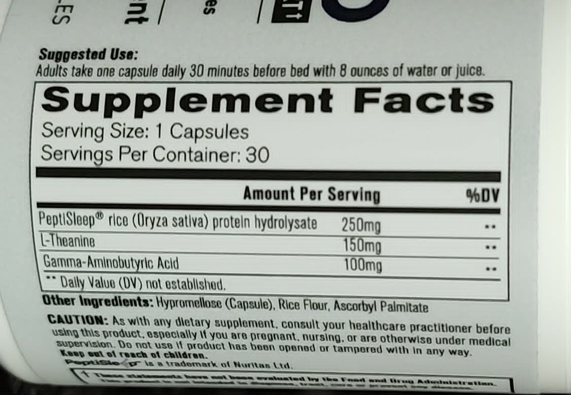 Organixx Clean Sleep 3D Melatonin Free, Sleep Supplement, L Theanine GABA
