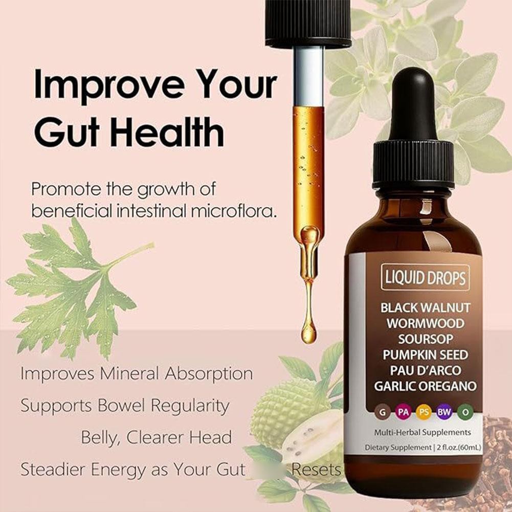 Black Walnut Wormwood Gut Cleanse Soursop, Featuring Pumpkin Seed, Garlic Orega