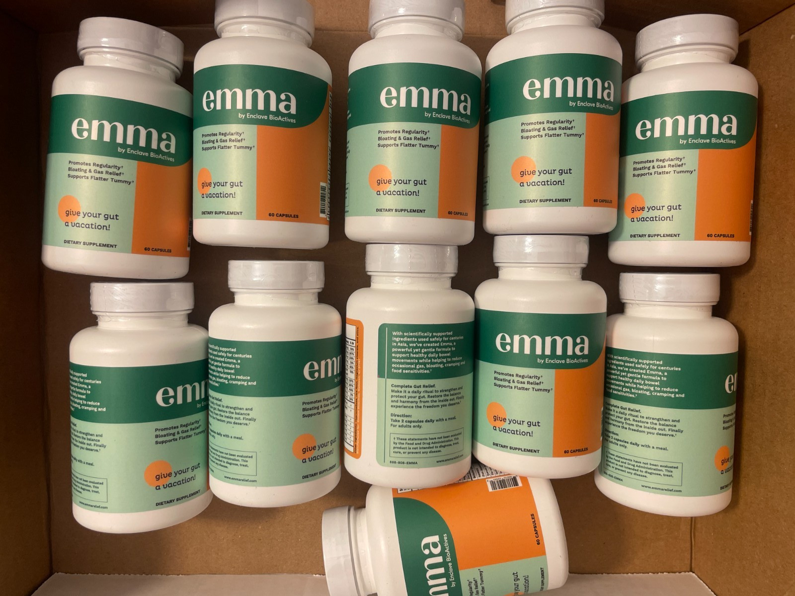 Genuine Emma Relief Supplement by Enclave BioActives New Unopened (2 Pack)