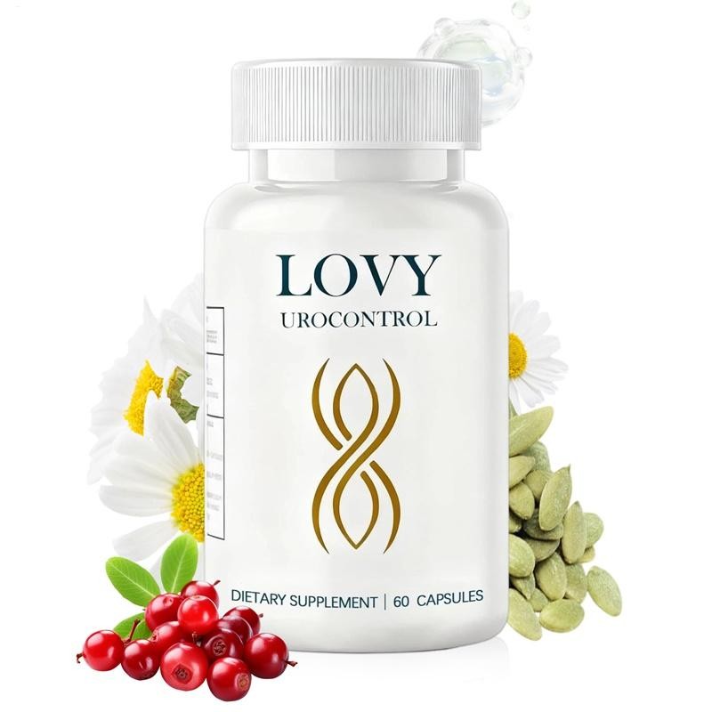 Lovy Urocontrol Capsules Bladder Health Supplement w Pumpkin Seed & Herbal bonus