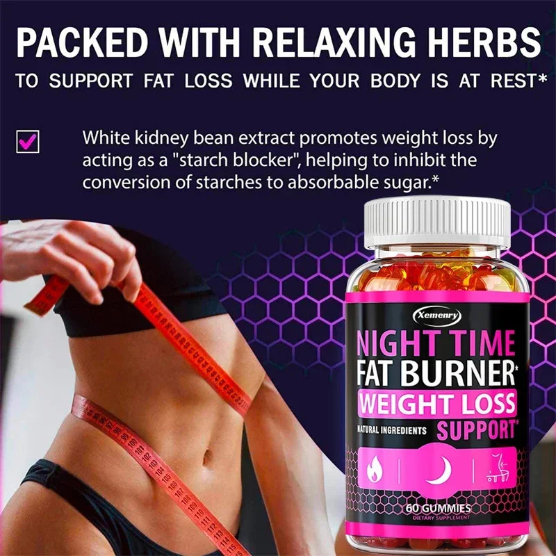 Nighttime Metabolism Gummies – Appetite Suppressant & Fat Burner