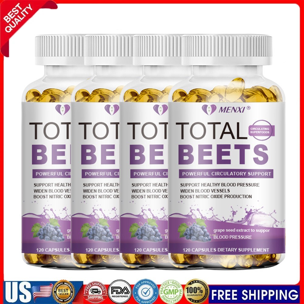 Total Beets Circulation Superfood Beet Root with Blood Pressure Support 240 Caps