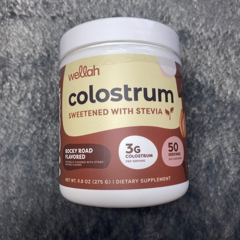 Wellah Colostrum Rocky Road Flavor 50 Servings Exp 12/2027 Sealed