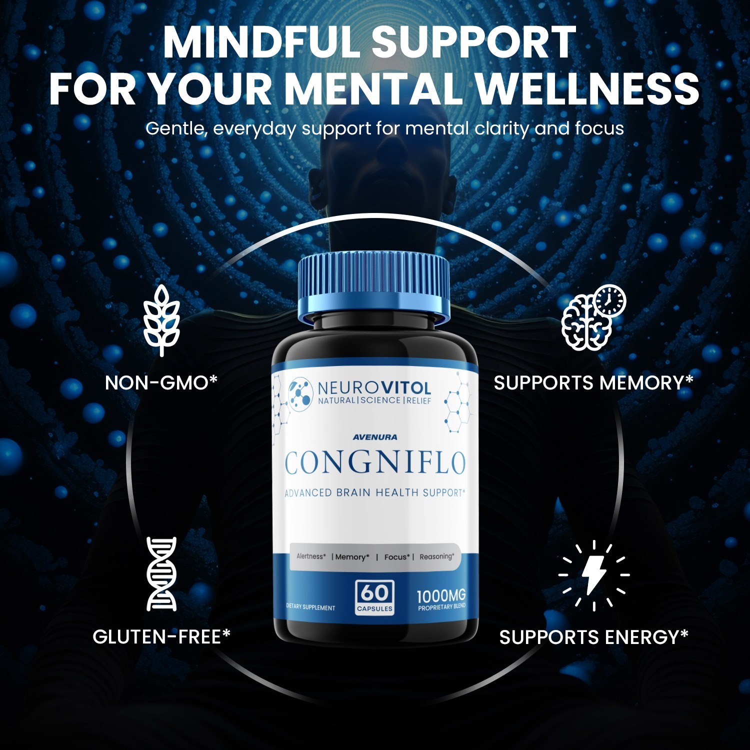(2 Pack) Congniflo Capsule – Neurovitol Congniflo Advanced Formula Health Brain