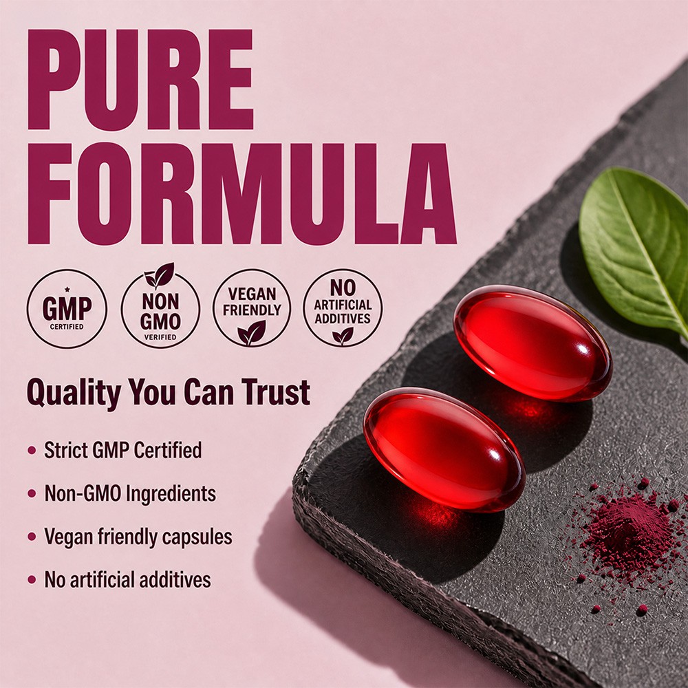 Beet Root CoQ10 Grape Seed,Blood Pressure&Cardiovascular Circulation,30~ 120Caps