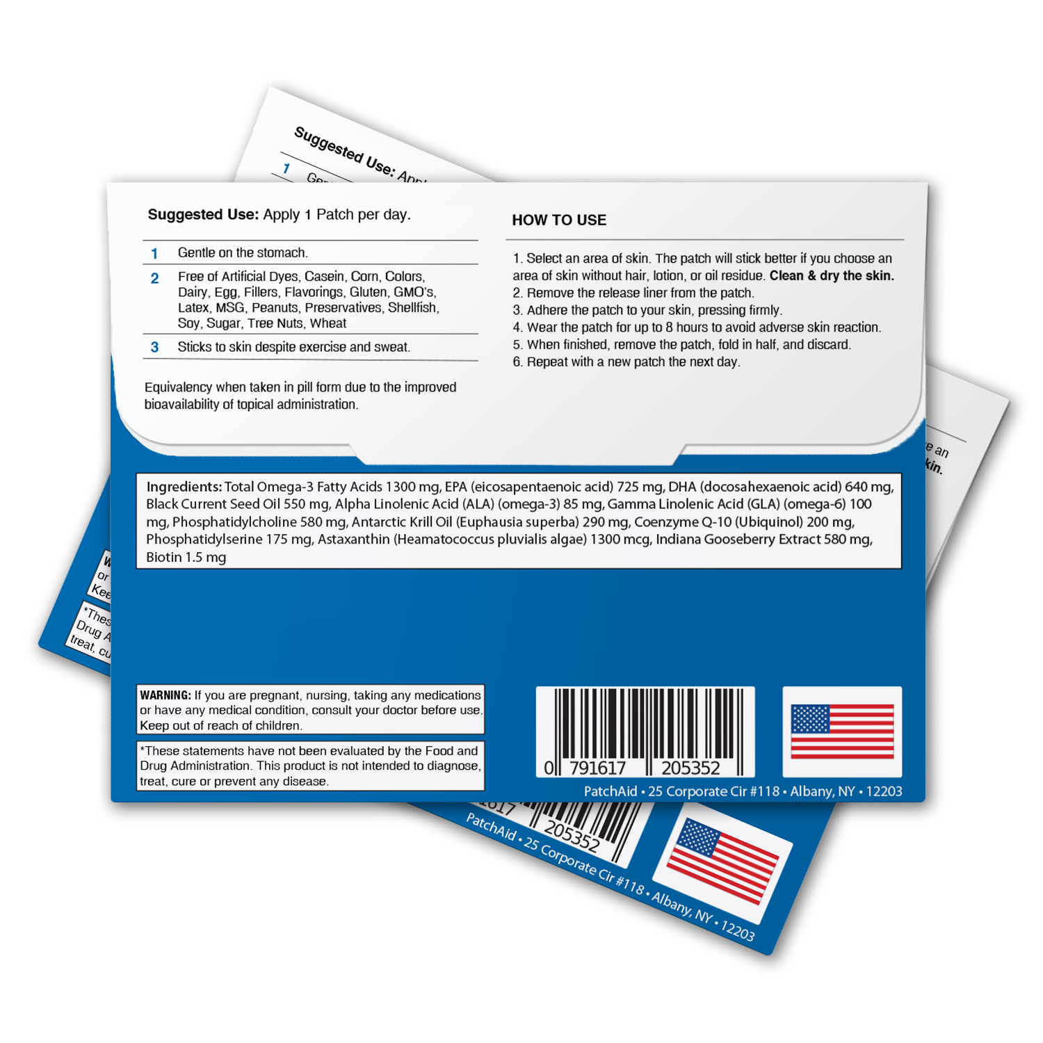 Omega-3 Vitamin Patch by PatchAid