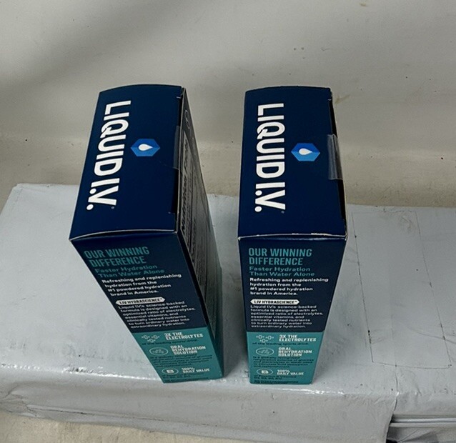 LIQUID I.V. Electrolyte Drink Mix Lot: Tropical Punch, Strawberry Lemonade 2026