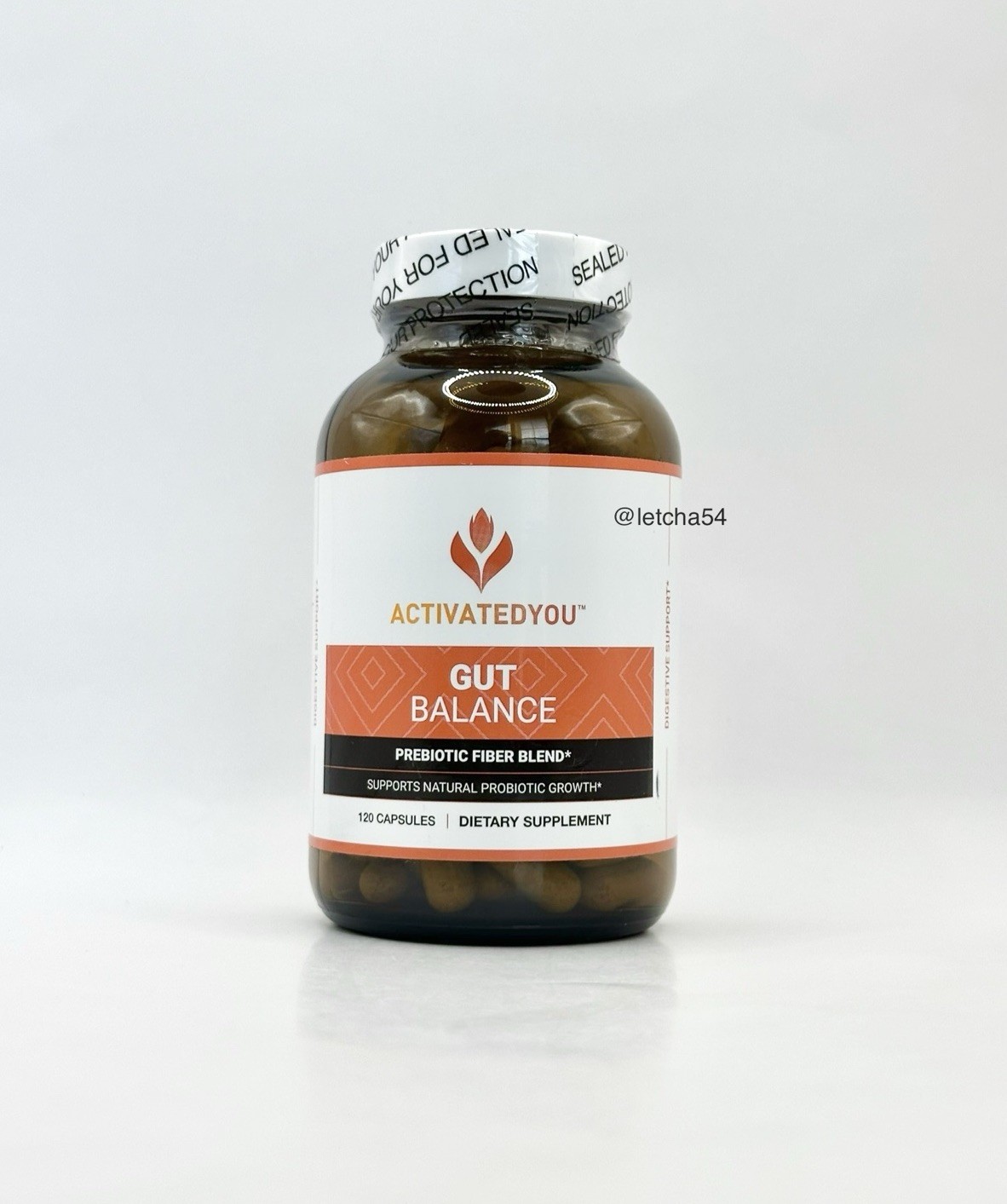 ActivatedYou Gut Balance Prebiotic Fiber Blend (120 Capsules) Probiotic
