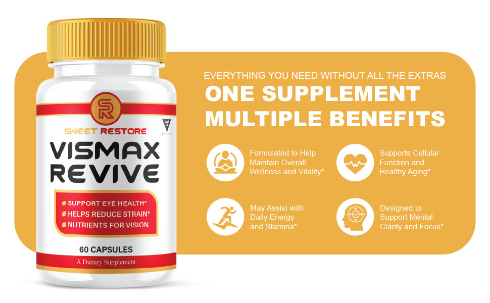 (3 Pack) VisMax Revive Premium Vision & Eye Support Supplement (180 Capsules)