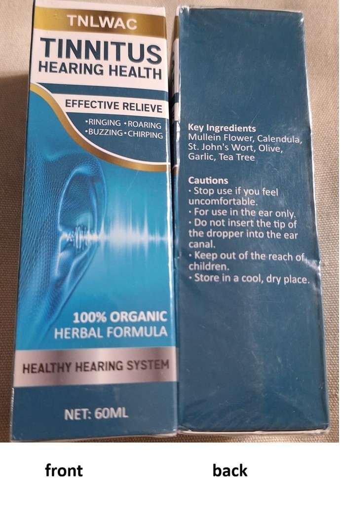 TNLWAC for Tinnitus – Liquid Drops Formula for Hearing Support 60 ml, 06/2028
