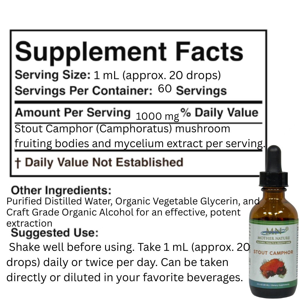 Mother Nature Stout Camphor Liver Health Dietary Supplements – 60 ML