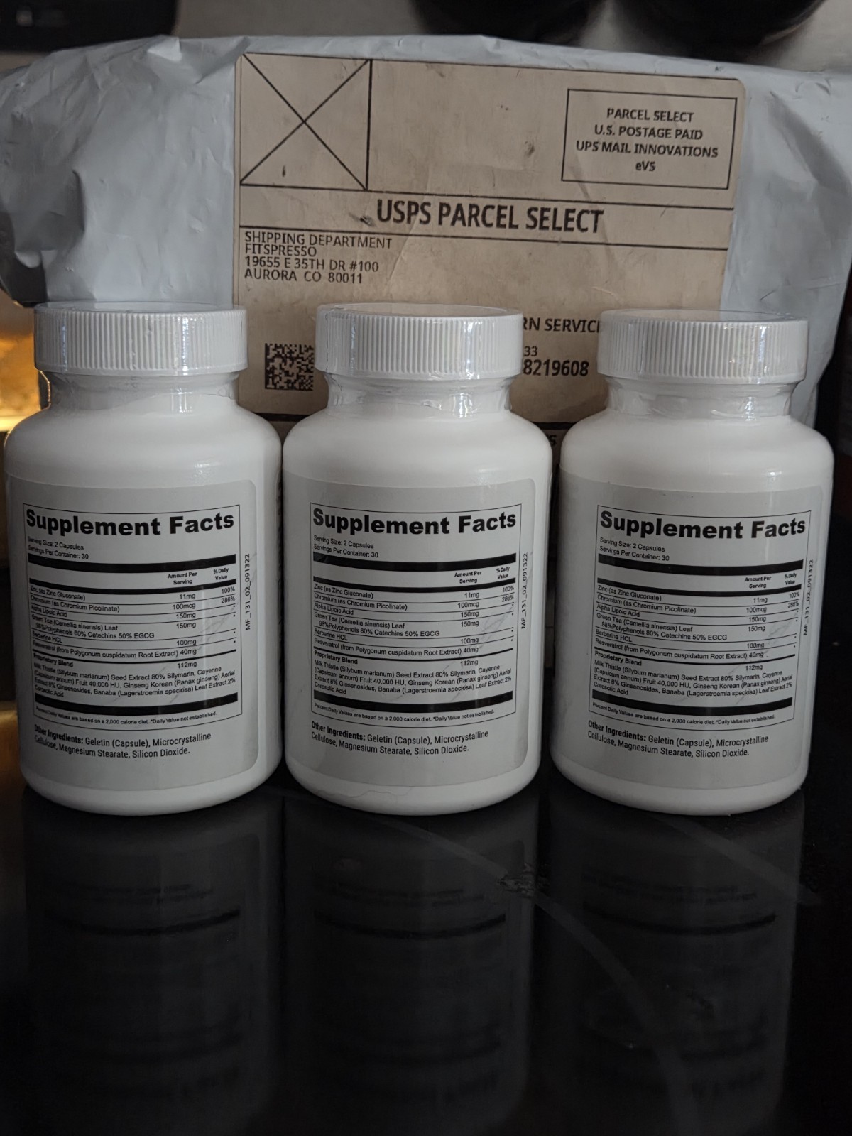FitSpressoWeightMgmt. Dietary Supplement $25 per bottleBrand new, factory-sealed
