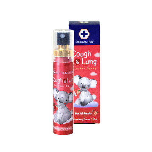 Mediactive Cough&Lung Fresher Spray 25ml (Strawberry)