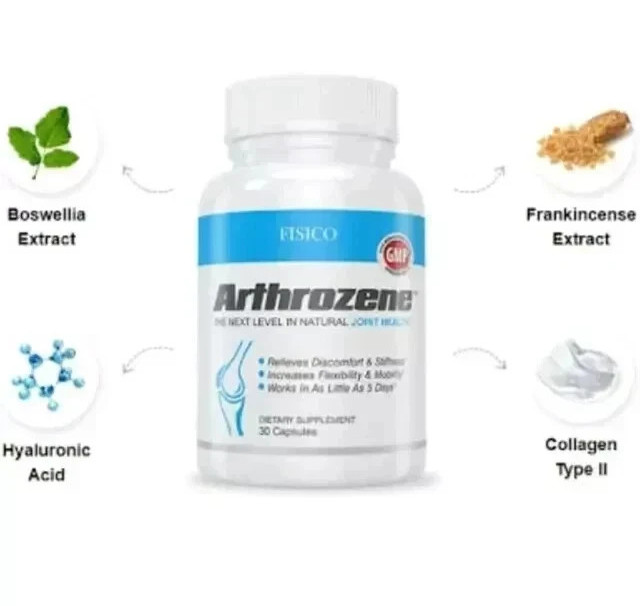 PACK OF 2 – Fisico Arthrozene Natural Joint Health Supplement 30 Capsules – NEW.